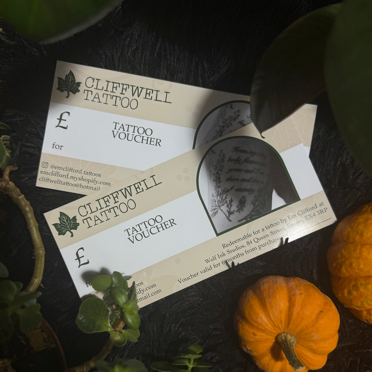 Em Clifford Tattoo Gift Voucher